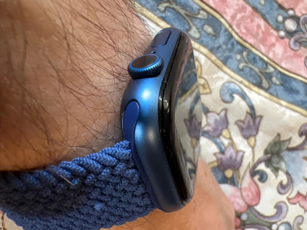 Hybrid Glass NanoArmour Apple Watch Series 7 Screen Protector - Customer Photo From Pieris Panayi