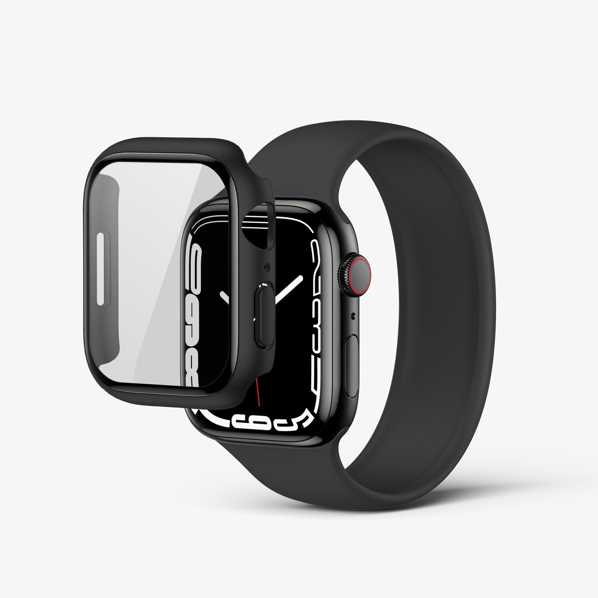 NanoArmour for Apple Watch Bumper + Glass Hybrid Case