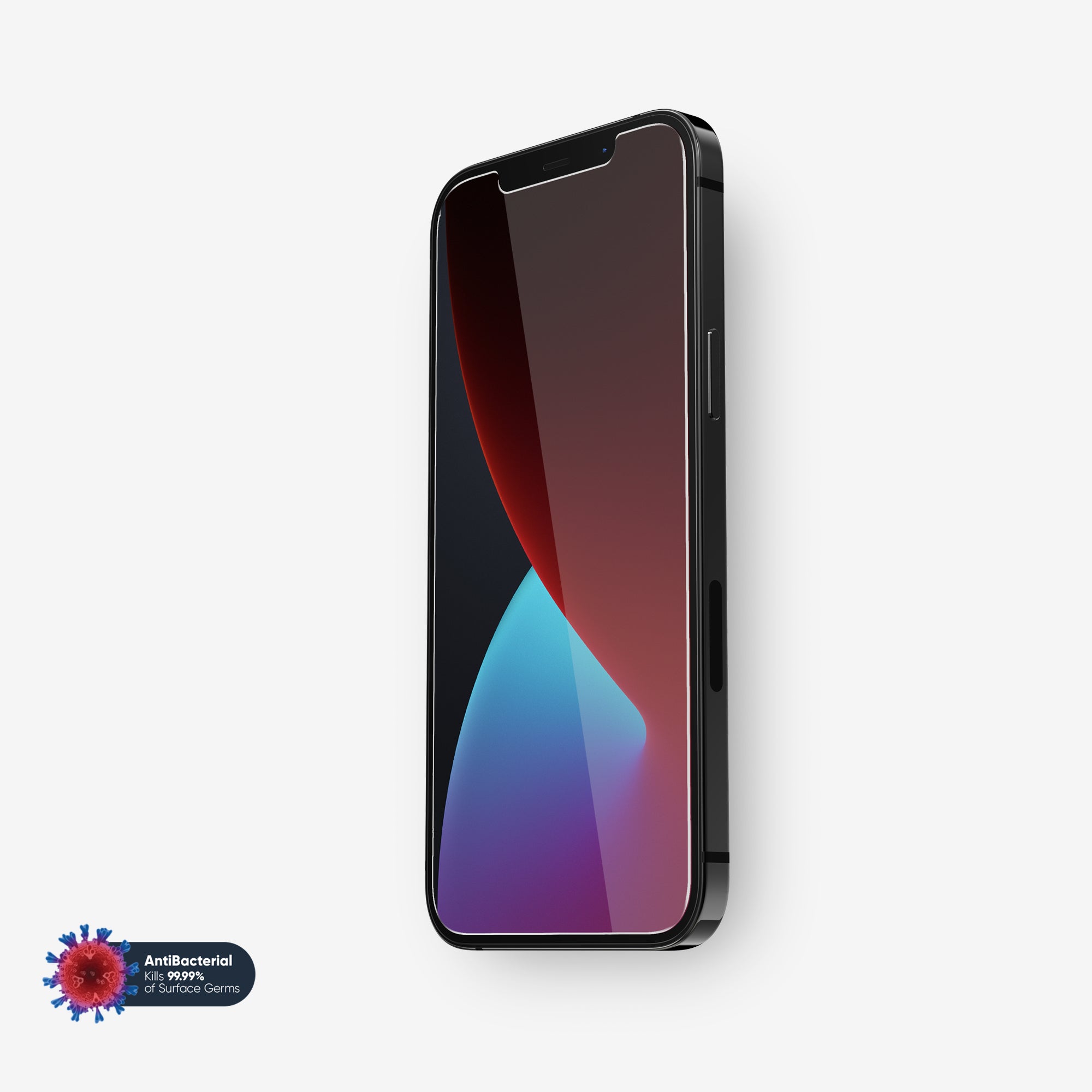 NanoArmour for iPhone 12 Best Screen Protector Antimicrobial Case Friendly