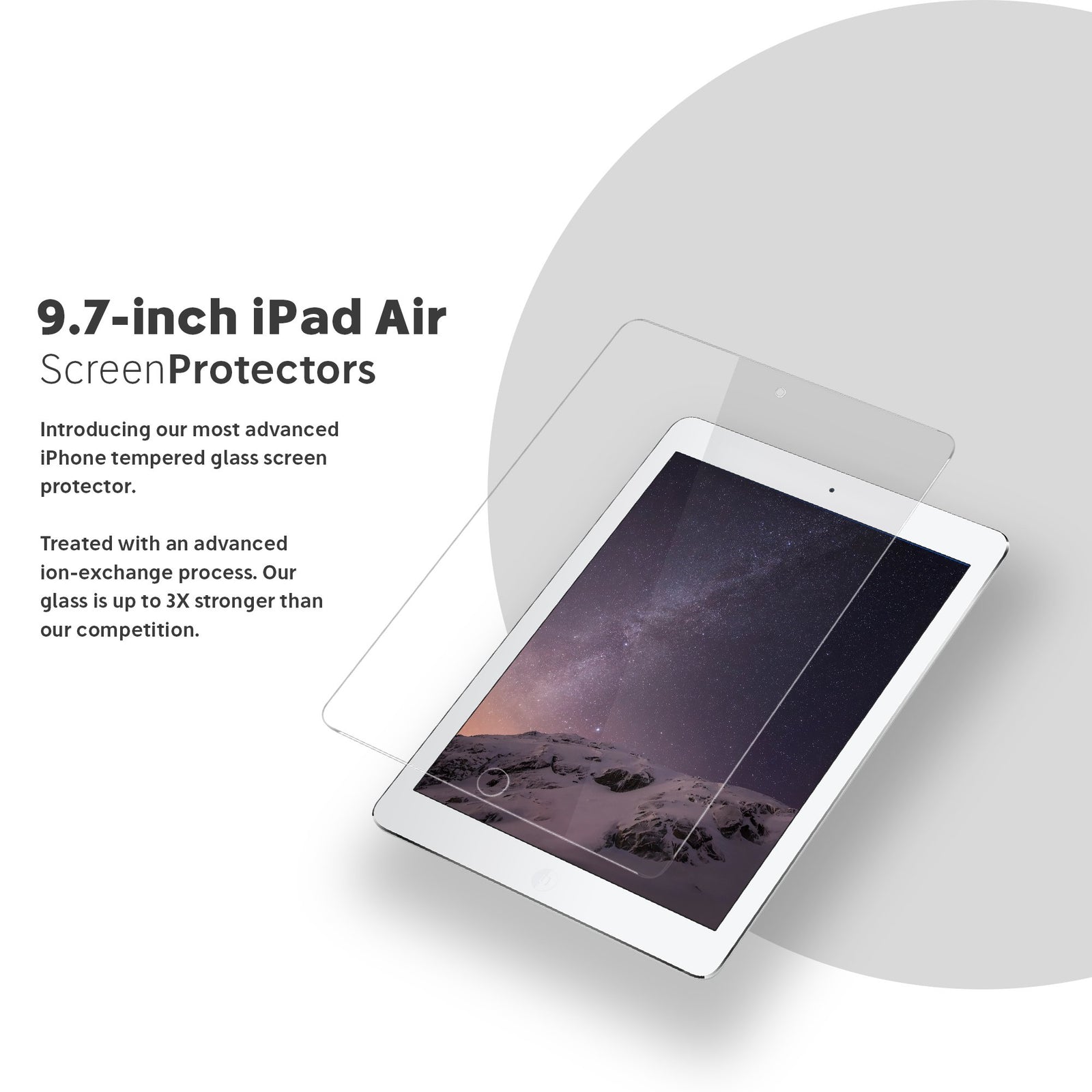 NanoArmour for 9.7-inch iPad air 2 / 1 Screen Protector