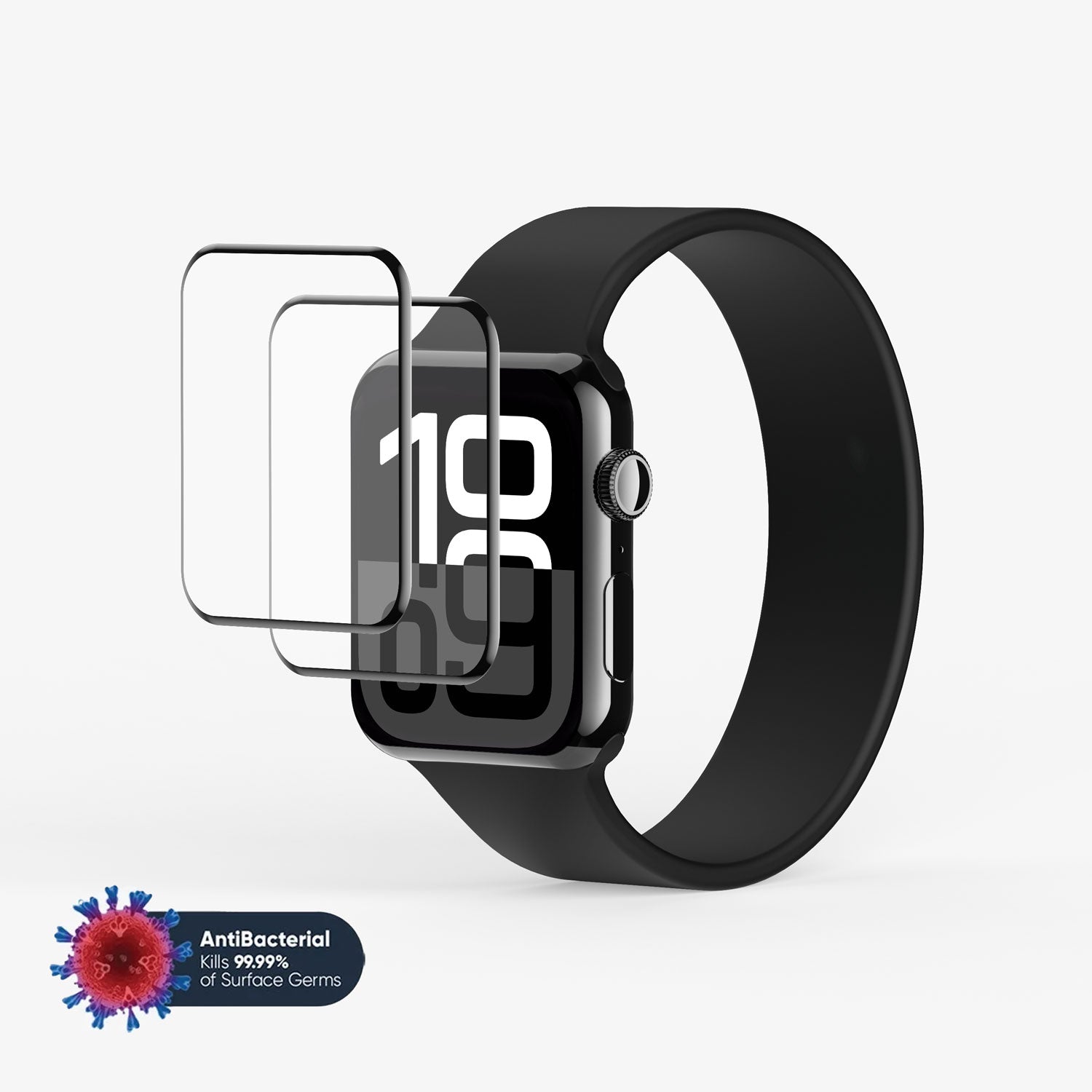 Hybrid Glass NanoArmour for Apple Watch Series 10 Screen Protector