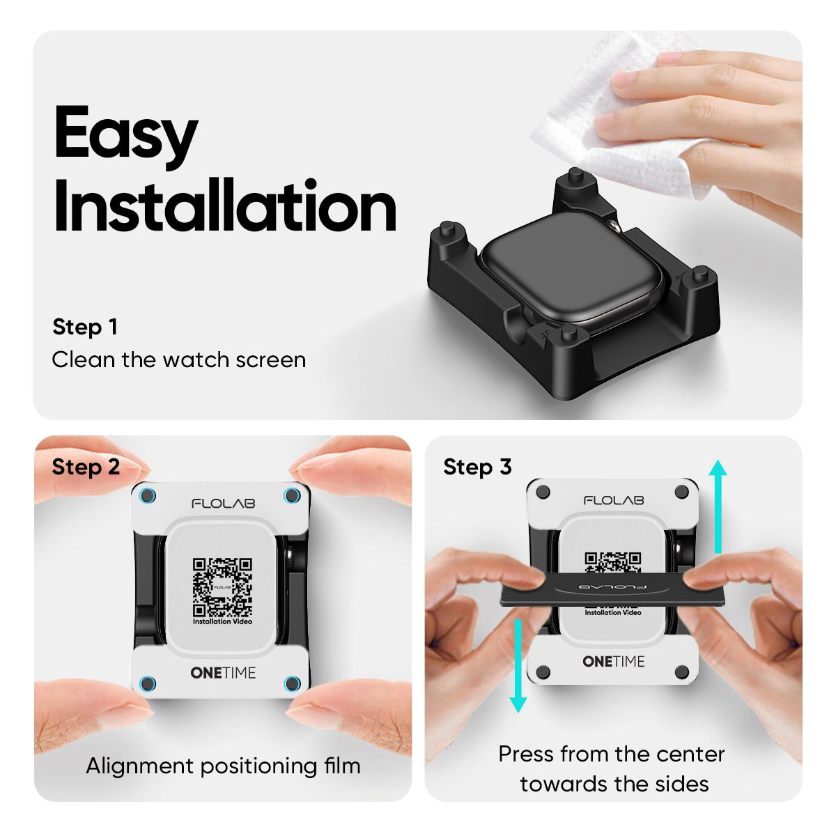 Hybrid Glass NanoArmour for Apple Watch Series 10 Screen Protector