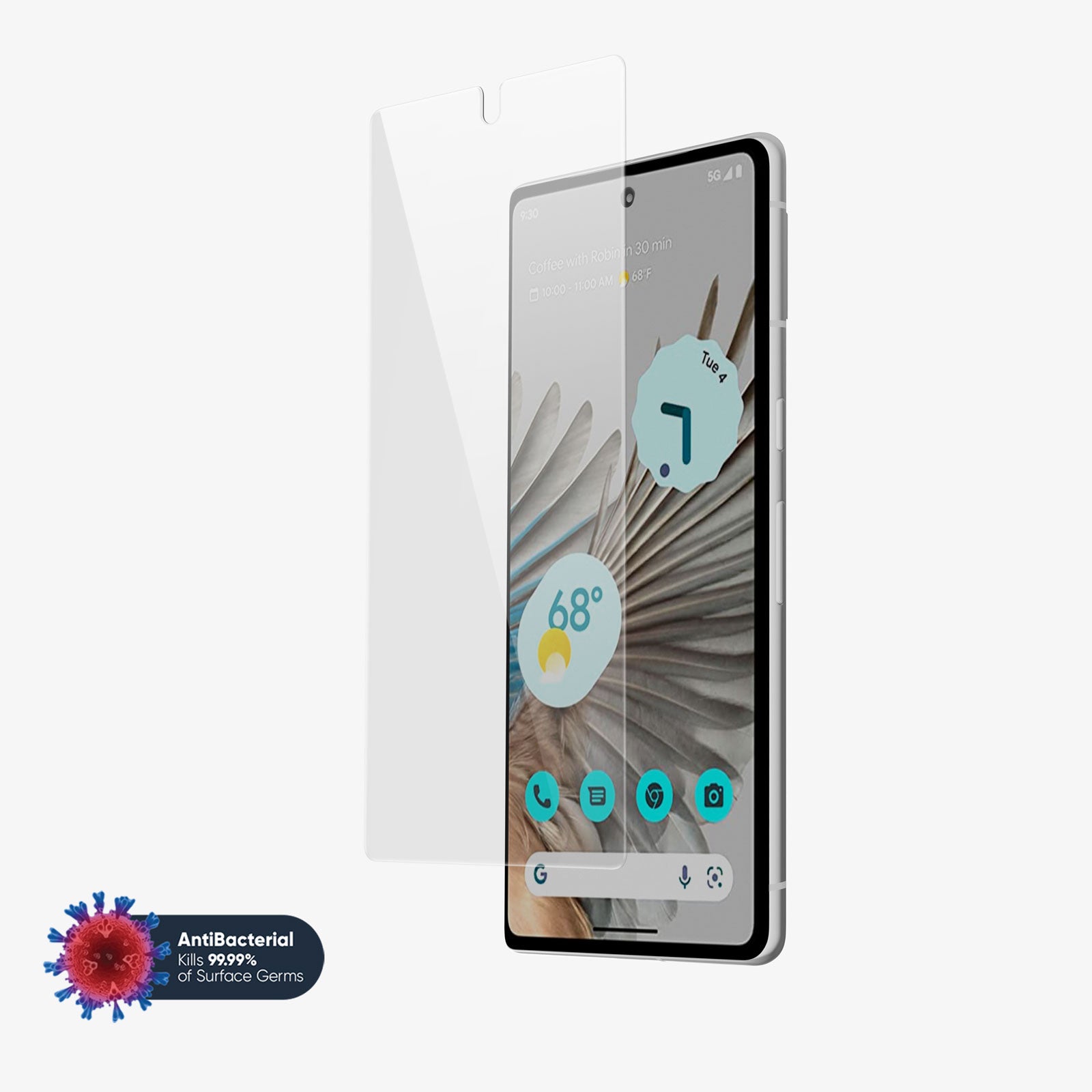 NanoArmour 3 for Google Pixel 7a Screen Protector Tempered Glass