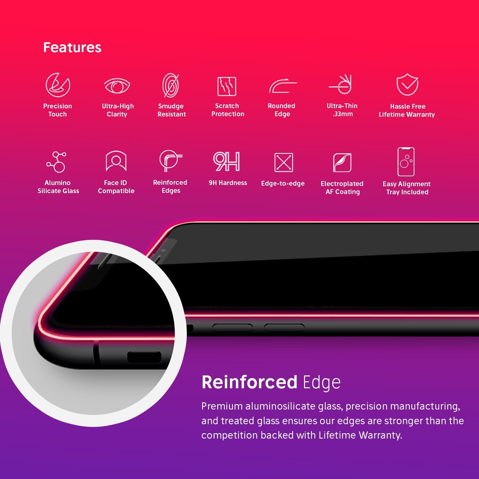 NanoArmour for iPhone 11 Pro Max Privacy Screen Protector Case Friendly