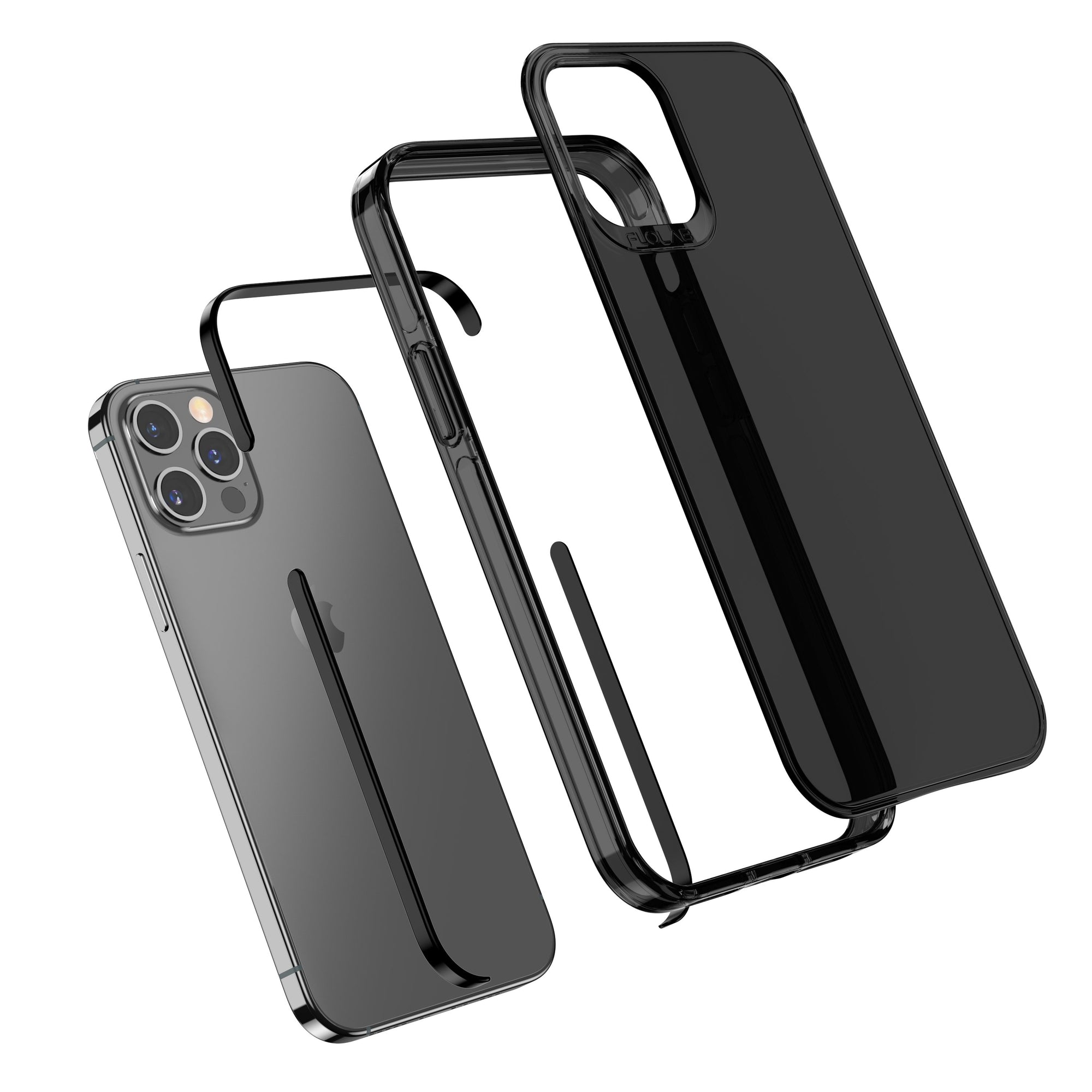 All Black Everything TAFFYCA Series for iPhone 12 Pro Max Phone Case