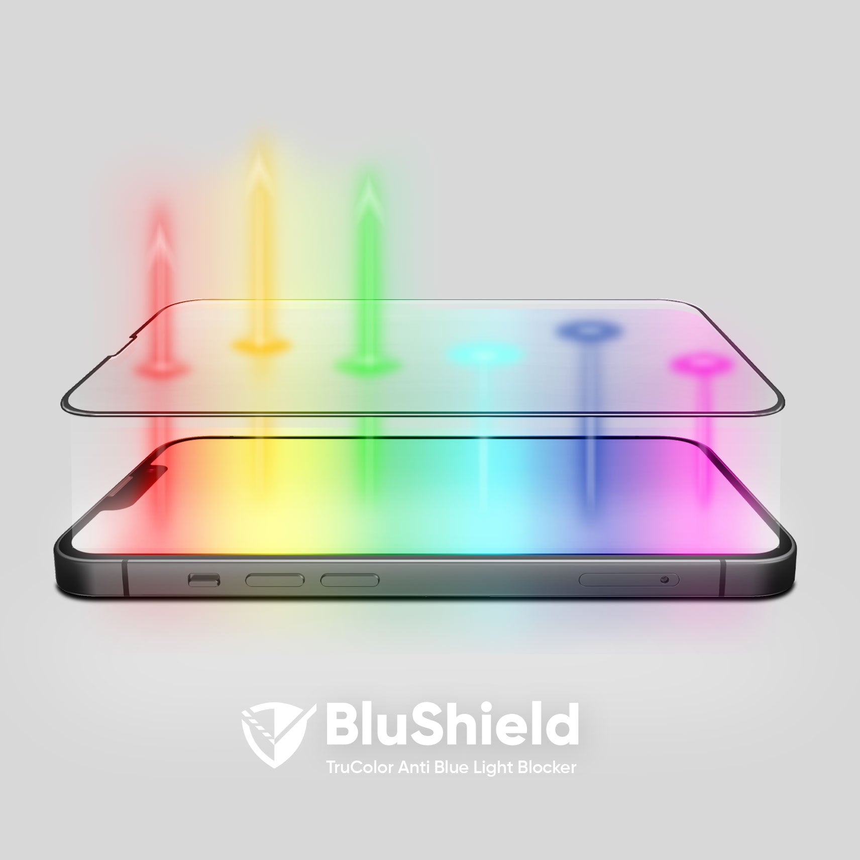 NanoArmour for iPhone 13 Pro Screen Protector Antimicrobial Anti-Dust Edge-to-Edge Blue Light Blocker