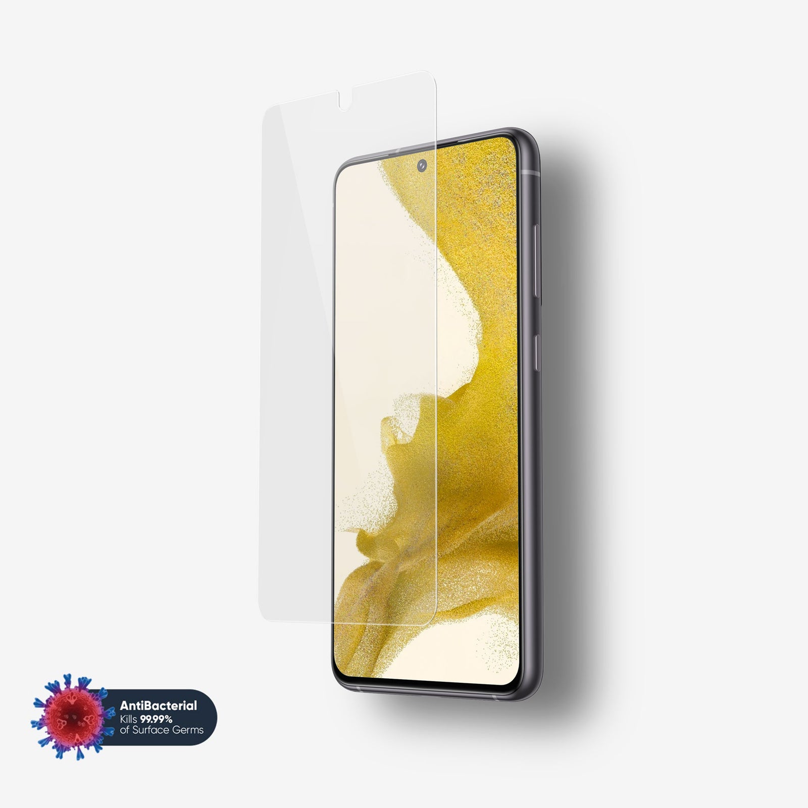 NanoArmour for Samsung Galaxy S22 Screen Protector Anti Microbial