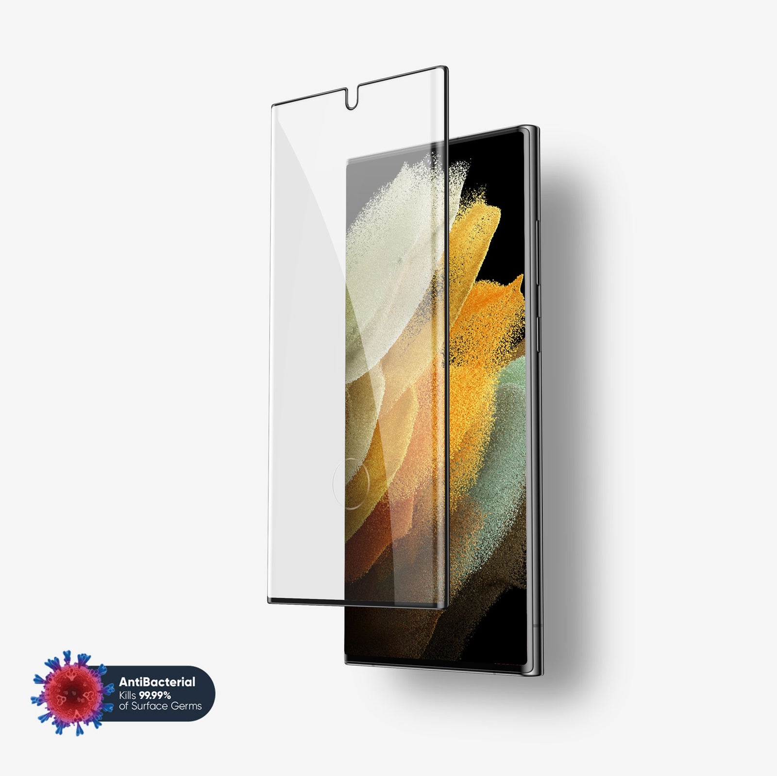 NanoArmour for Samsung Galaxy S21 Ultra Screen Protector Anti Microbial