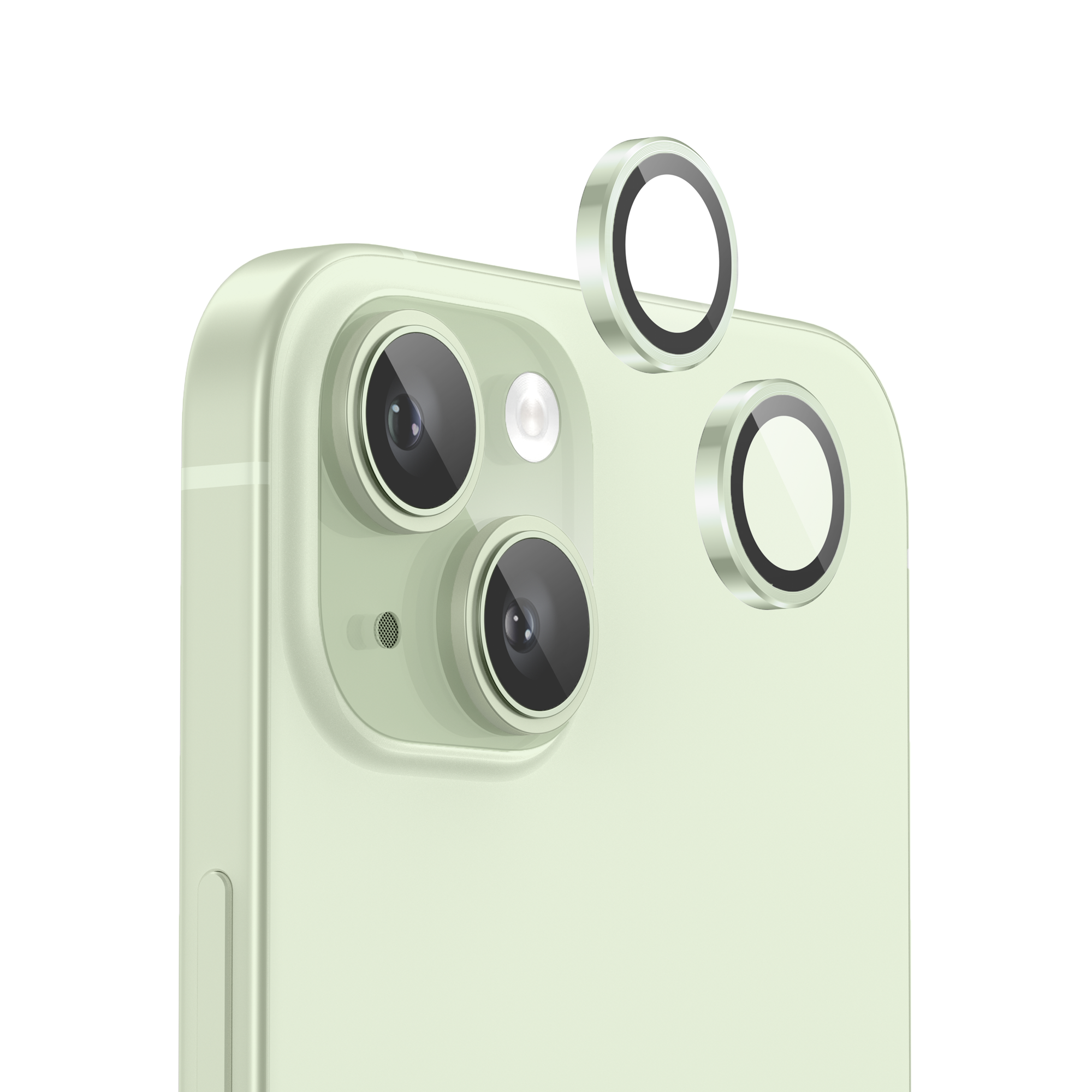 NanoArmour for iPhone 15 Plus /  iPhone 15 Camera Protector - Green